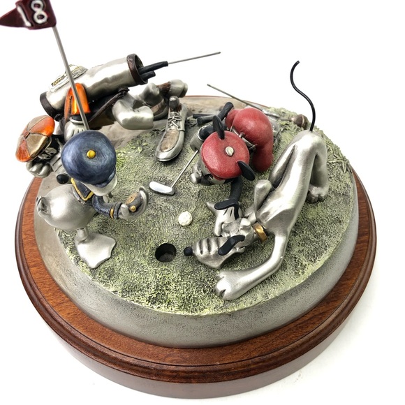 Chilmark Pewter DISNEY Comic Capers FOURSOME FOLLIES Sculpture Made In USA READ! - Picture 2 of 13